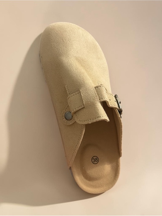 The Unbranded Brand Shoes - Women's Beige Suede Slip-On Loafers